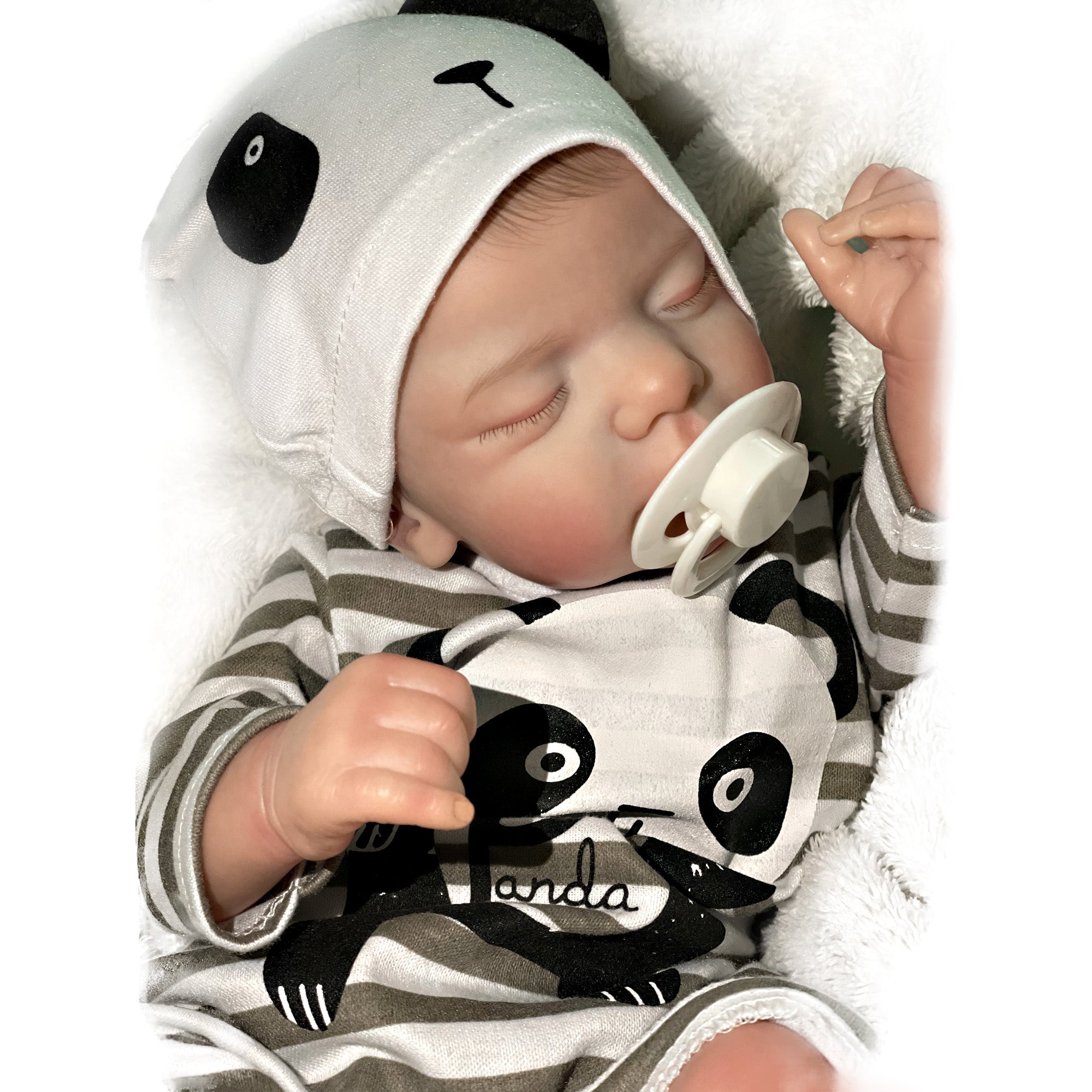 18 Inch Reborn Dolls Sam Painted Realistic Cute Sleeping Bebe Reborn Doll Soft Touch Body Toy For Gift - Reborn With Love Baby Dolls Store