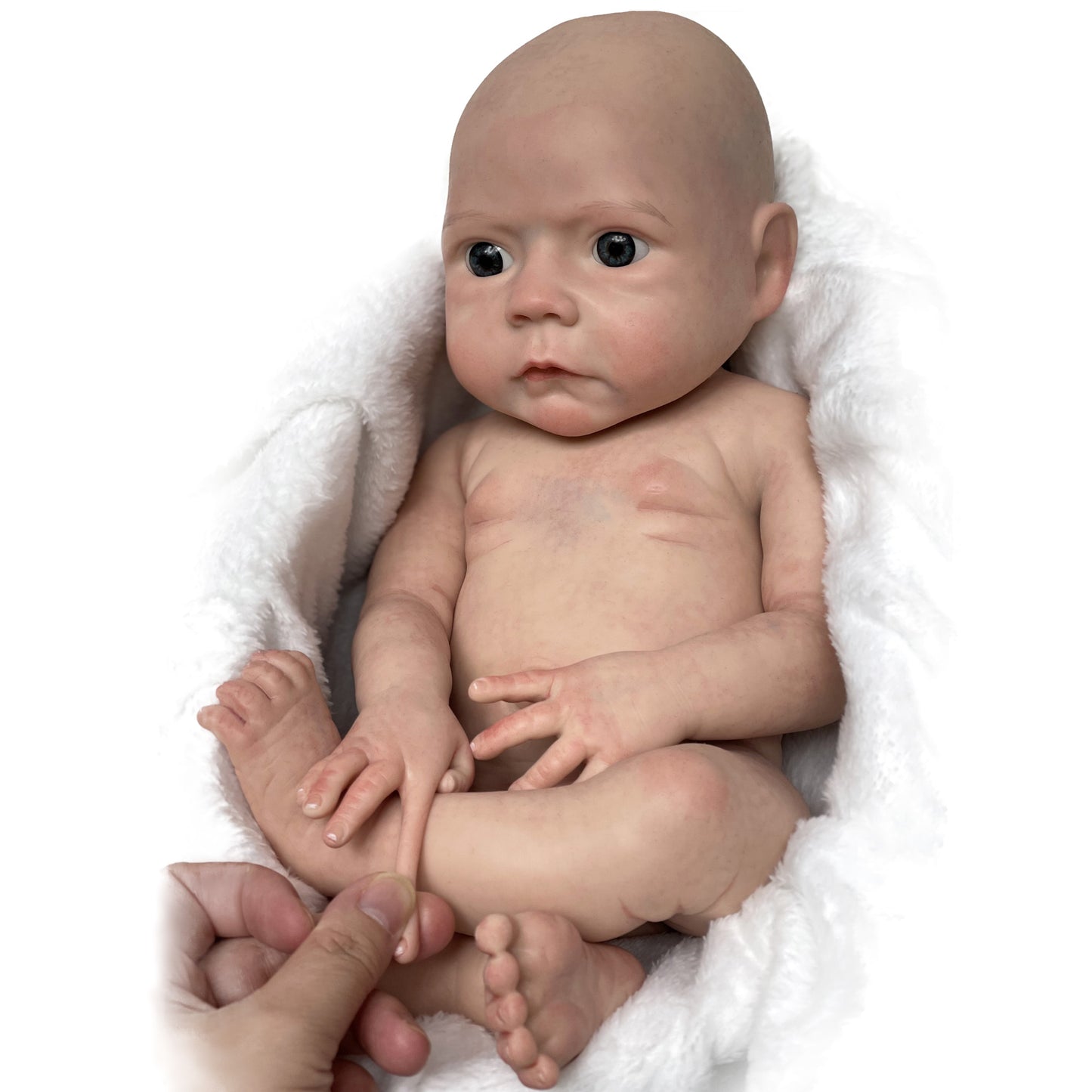 18 Inch Full Body Silicone Girl With Open Eyes - Reborn With Love Baby Dolls Store