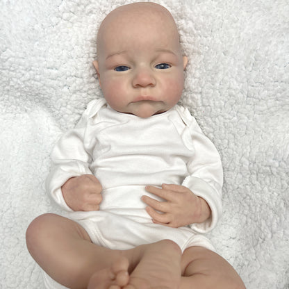 45CM Girl and Boy Levi Painted Full Body Soft Solid Silicone Reborn Dolls Handmade Baby Doll - Reborn With Love Baby Dolls Store