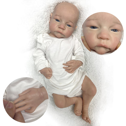 45CM Girl and Boy Levi Painted Full Body Soft Solid Silicone Reborn Dolls Handmade Baby Doll - Reborn With Love Baby Dolls Store