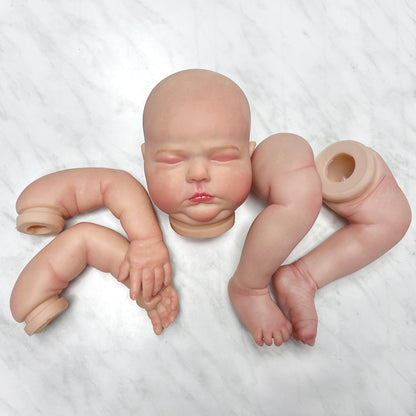 20Inch Sleeping Bebé Reborn Doll Kits Handmade Painted Realistic Newborn Baby Vinyl Unassembled Kit Toy Reborn Kits