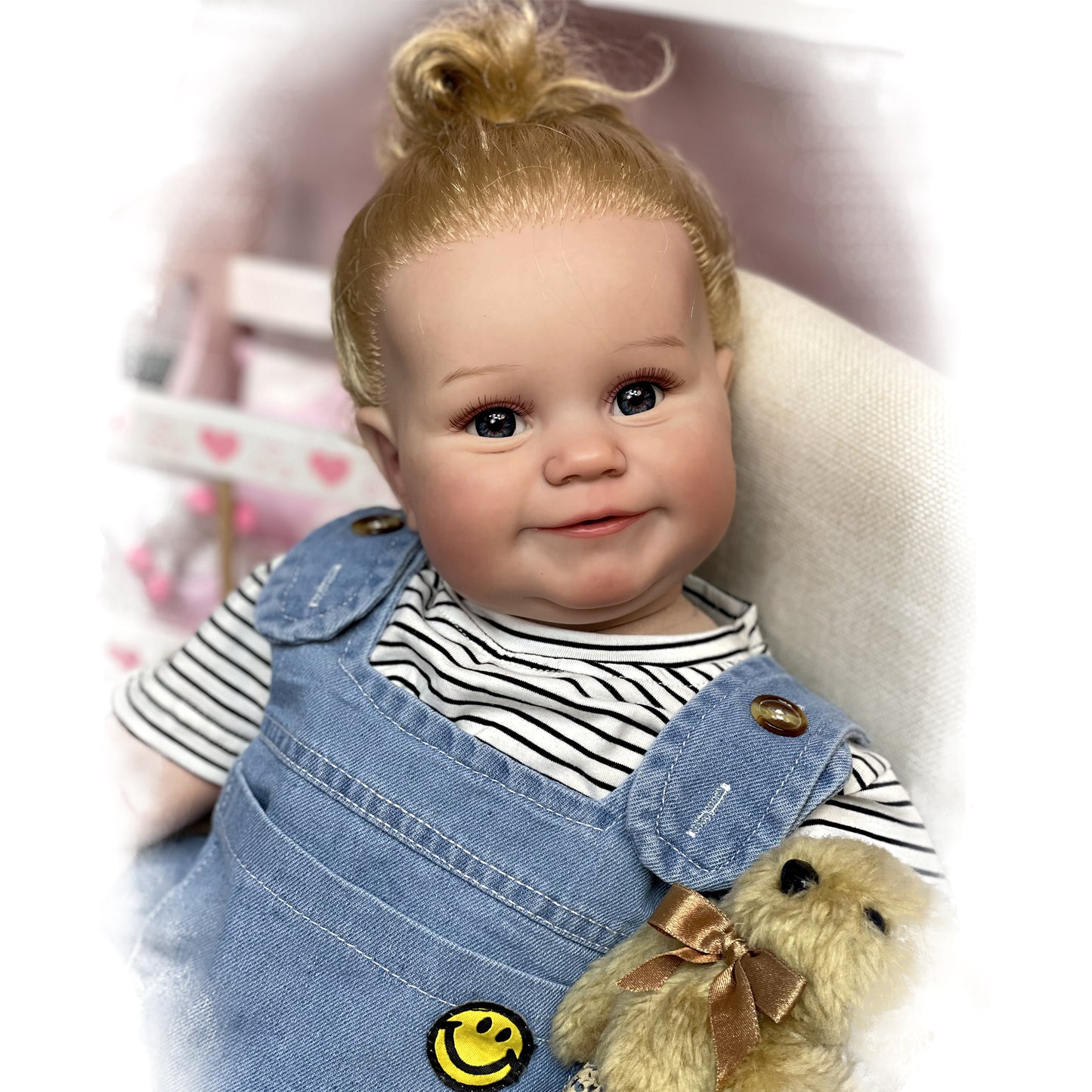 60CM Bebe Reborn Dolls Maddie Handmade Painted Newborn Baby Doll With Rooted Hair Gift For Kids - Reborn With Love Baby Dolls Store