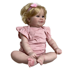 20/24 Inch Lovely Maddie Reborn Bebe With Curly Hair Realistic Bebe Reborn Doll Handmade Silicone Dolls Made In Vinyl - Reborn With Love Baby Dolls Store