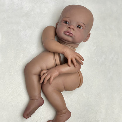 18-20" Black Skin Lanny Reborn Doll Kit Unassembled DIY Dolls Parts Handmade Lifelike Real Bebê Reborn Kit Reborn - Reborn With Love Baby Dolls Store