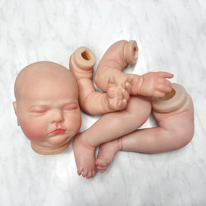 20Inch Sleeping Bebé Reborn Doll Kits Handmade Painted Realistic Newborn Baby Vinyl Unassembled Kit Toy Reborn Kits