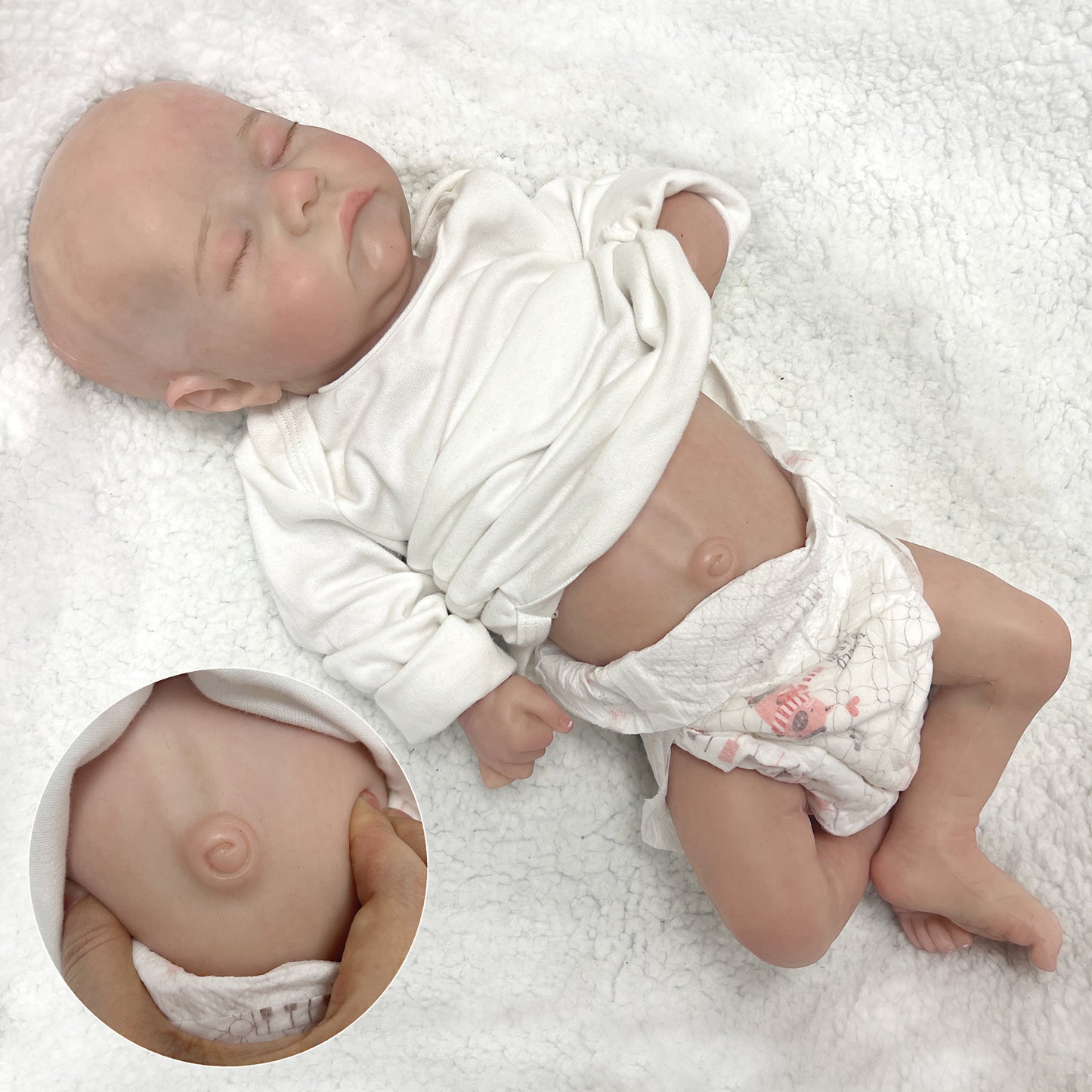 45CM Girl and Boy Levi Painted Full Body Soft Solid Silicone Reborn Dolls Handmade Baby Doll - Reborn With Love Baby Dolls Store