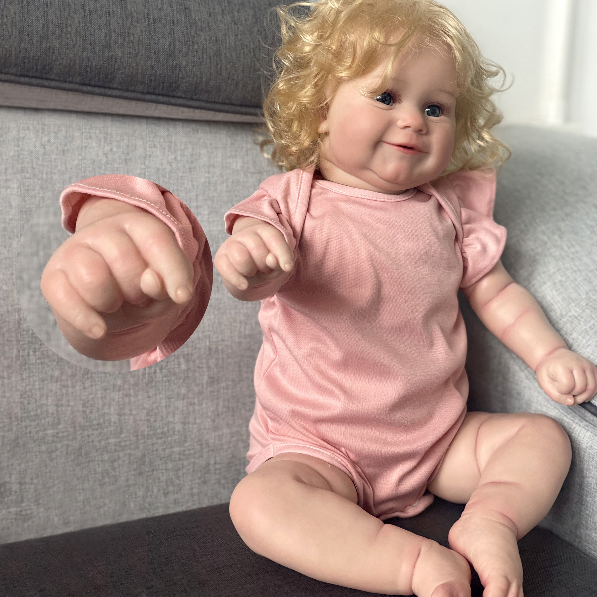 20/24 Inch Lovely Maddie Reborn Bebe With Curly Hair Realistic Bebe Reborn Doll Handmade Silicone Dolls Made In Vinyl - Reborn With Love Baby Dolls Store