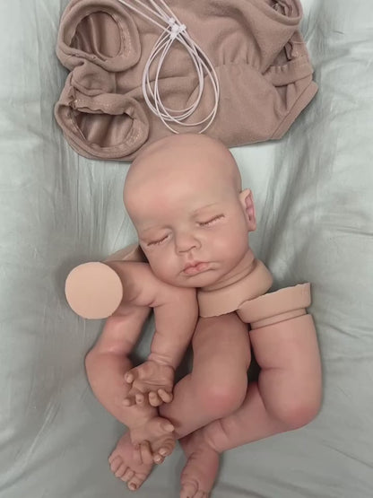 50cm/20 Inch Soft Solid Silicone Reborn Doll Kits - Perfect Gift for Lifelike Baby Doll Lovers!