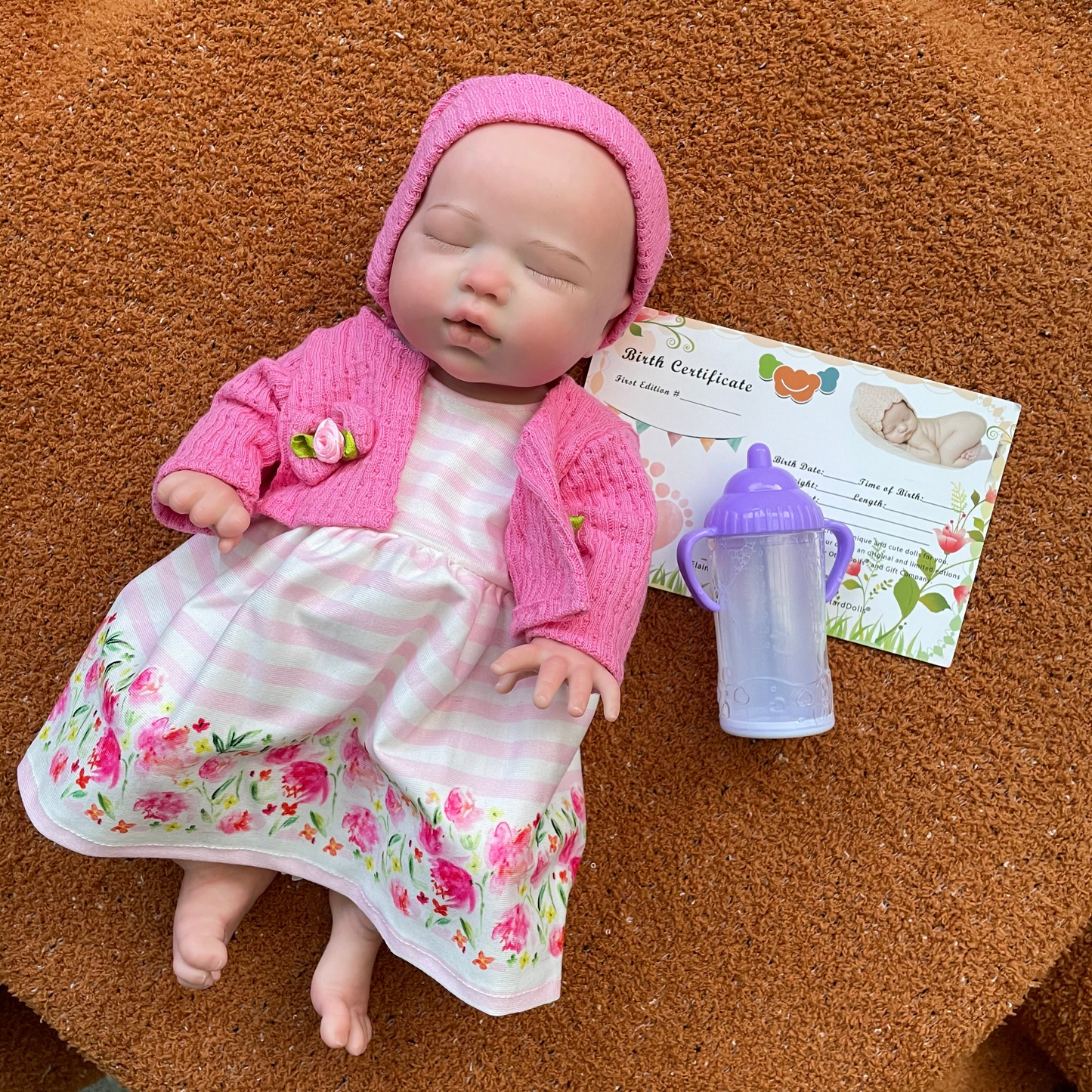 13 Inch Adorable Baby Doll Girls And Boy Full Silicone Reborn Toddler Hand-made Skin Texture With Super Soft Touch Feeling