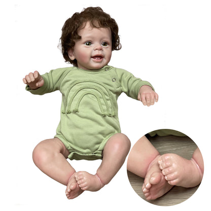 Yannick 22 Inch Lifelike Painted Boy With Cruly Hair - Reborn With Love Baby Dolls Store