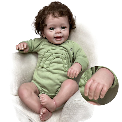 Yannick 22 Inch Lifelike Painted Boy With Cruly Hair - Reborn With Love Baby Dolls Store