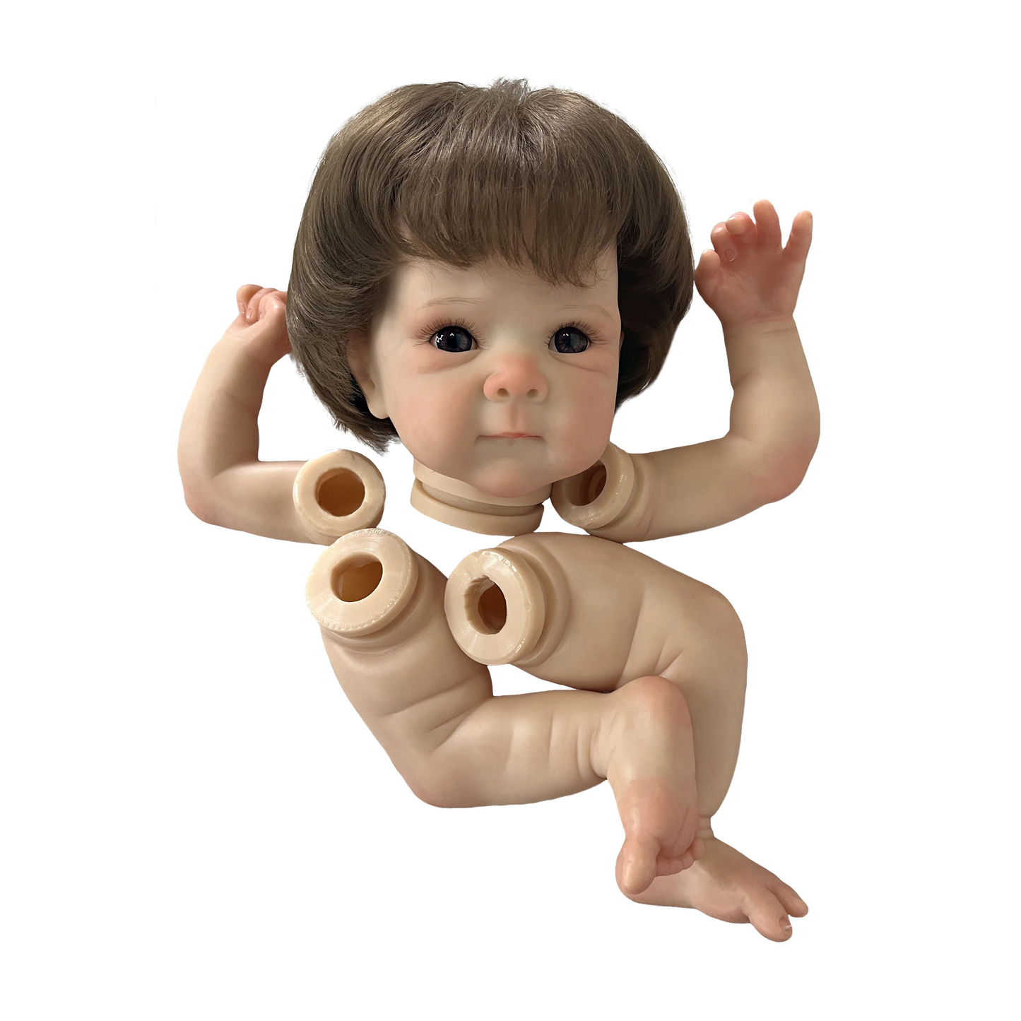 Bebe Reborn 45CM Doll Kits Bettie Unpainted and Painted Rooted Hair Parts DIY Blank Accessories De Boneca Acessórios - Reborn With Love Baby Dolls Store