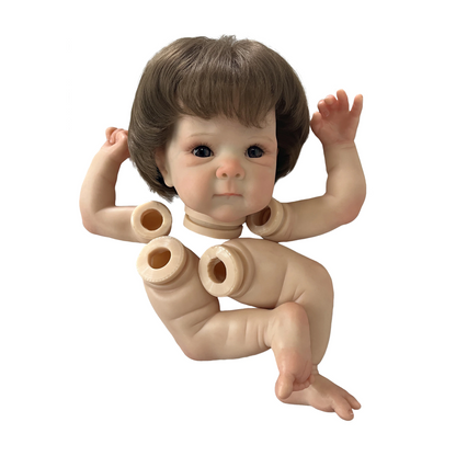 Bebe Reborn 45CM Doll Kits Bettie Unpainted and Painted Rooted Hair Parts DIY Blank Accessories De Boneca Acessórios - Reborn With Love Baby Dolls Store