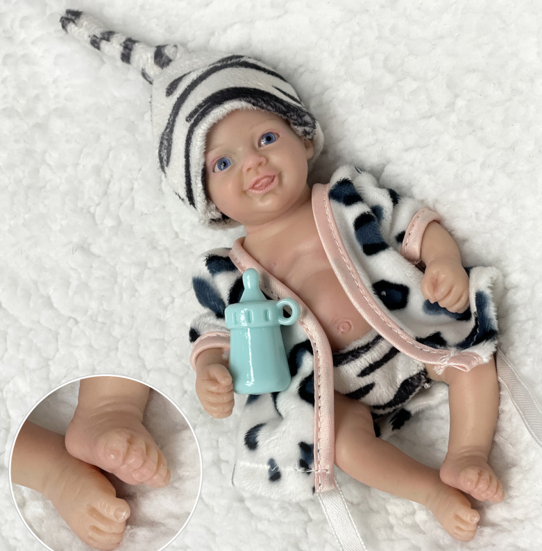 6 Inch Handmade Bebe Palm Silicone Doll - Reborn With Love Baby Dolls Store