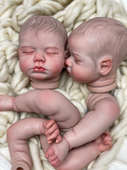 50CM Reborn Doll Kits Close Eyes LouLou Doll Parts Genesis artist Painted - Reborn With Love Baby Dolls Store