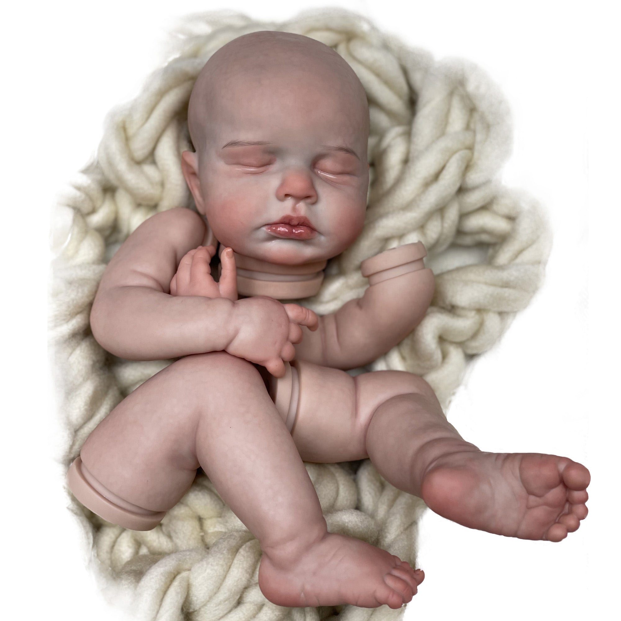 50CM Reborn Doll Kits Close Eyes LouLou Doll Parts Genesis artist Painted - Reborn With Love Baby Dolls Store