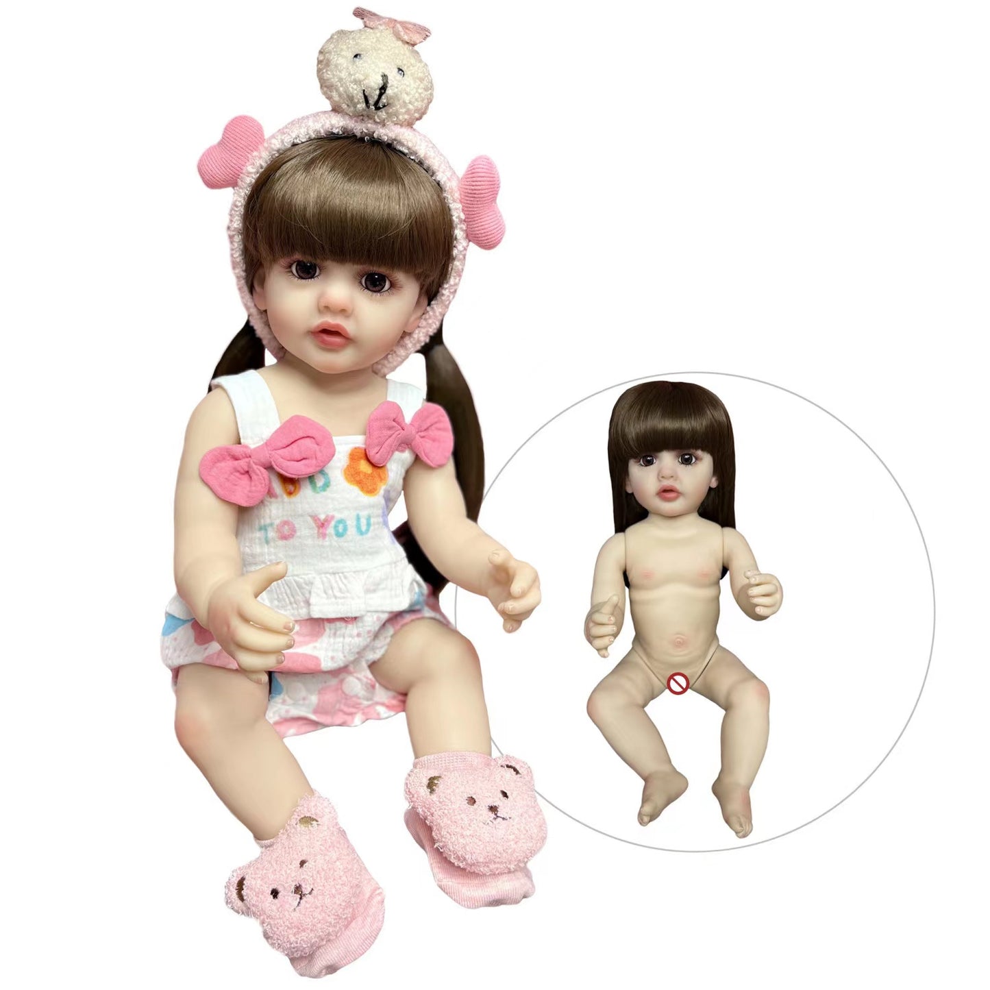 55CM Lovely Girl Betty Reborn Dolls Handmade Painted Bebe Reborn Full Body Vinyl - Reborn With Love Baby Dolls Store