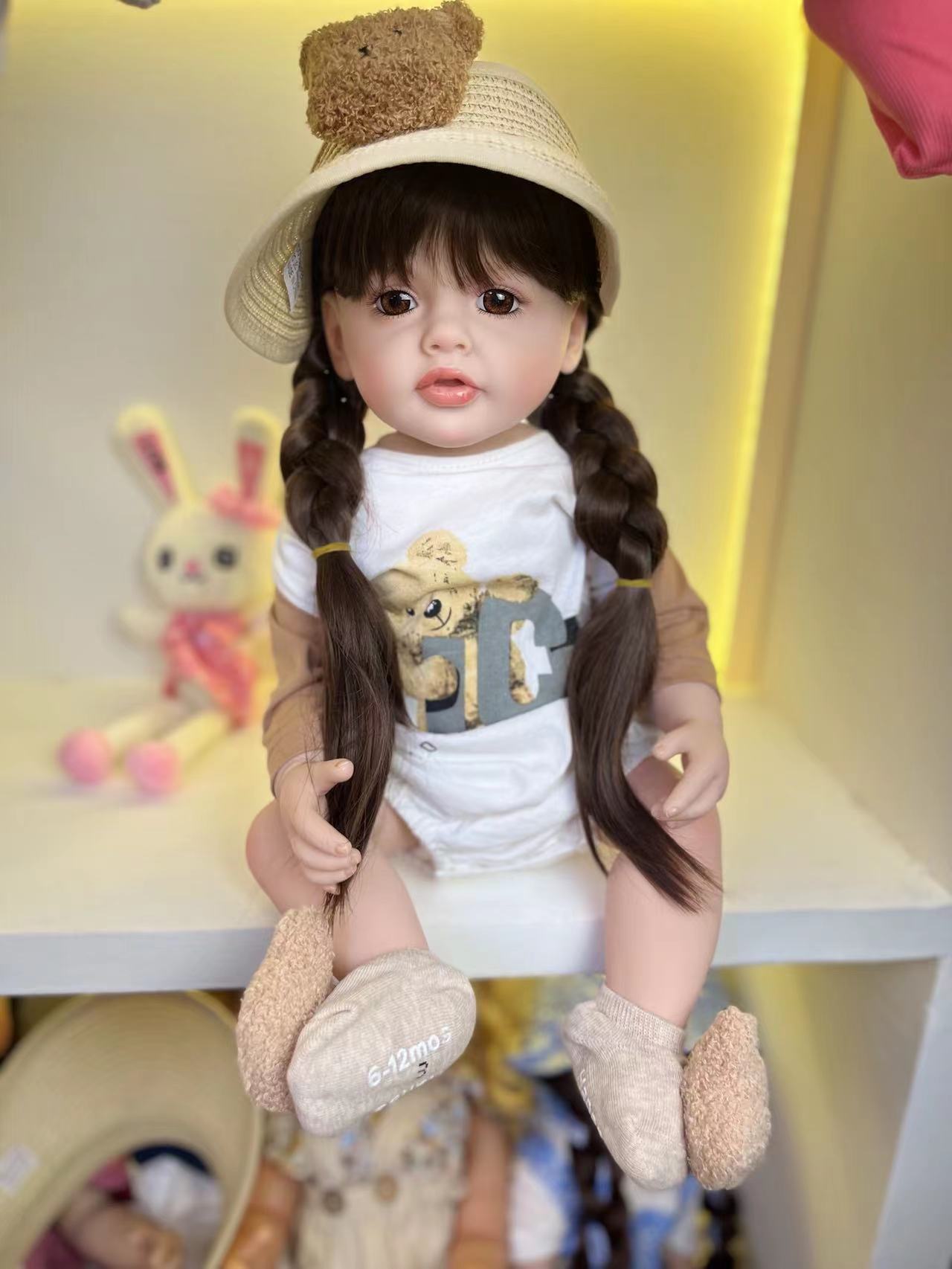 Cuddly Princess Betty Reborn Dolls 55cm Handmade Rooted Hair Full Boby Soft Vinyl Bebe Reborn - Reborn With Love Baby Dolls Store