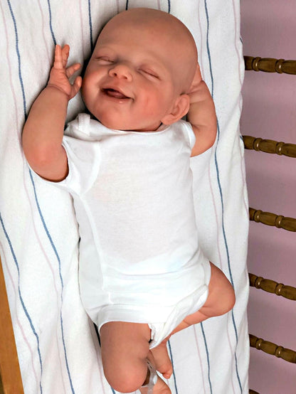 19 Inch Full Body Vinyl April Reborn Doll DIY Bebe Reborn Painted Lifelike boneca bebe Lifelike Doll Gifts Kуклы для девочек - Reborn With Love Baby Dolls Store