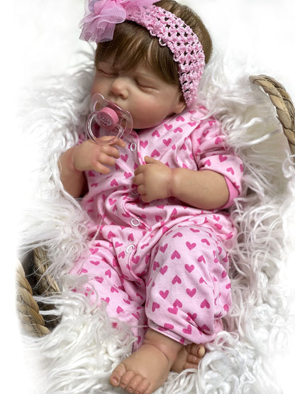 20 Inch Pink heart Clothes LouLou Reborn Doll - Reborn With Love Baby Dolls Store