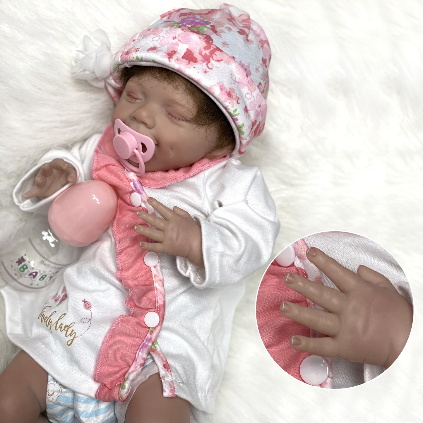 20 Inch Bebe Reborn Handmade Lovely Dolls April - Reborn With Love Baby Dolls Store