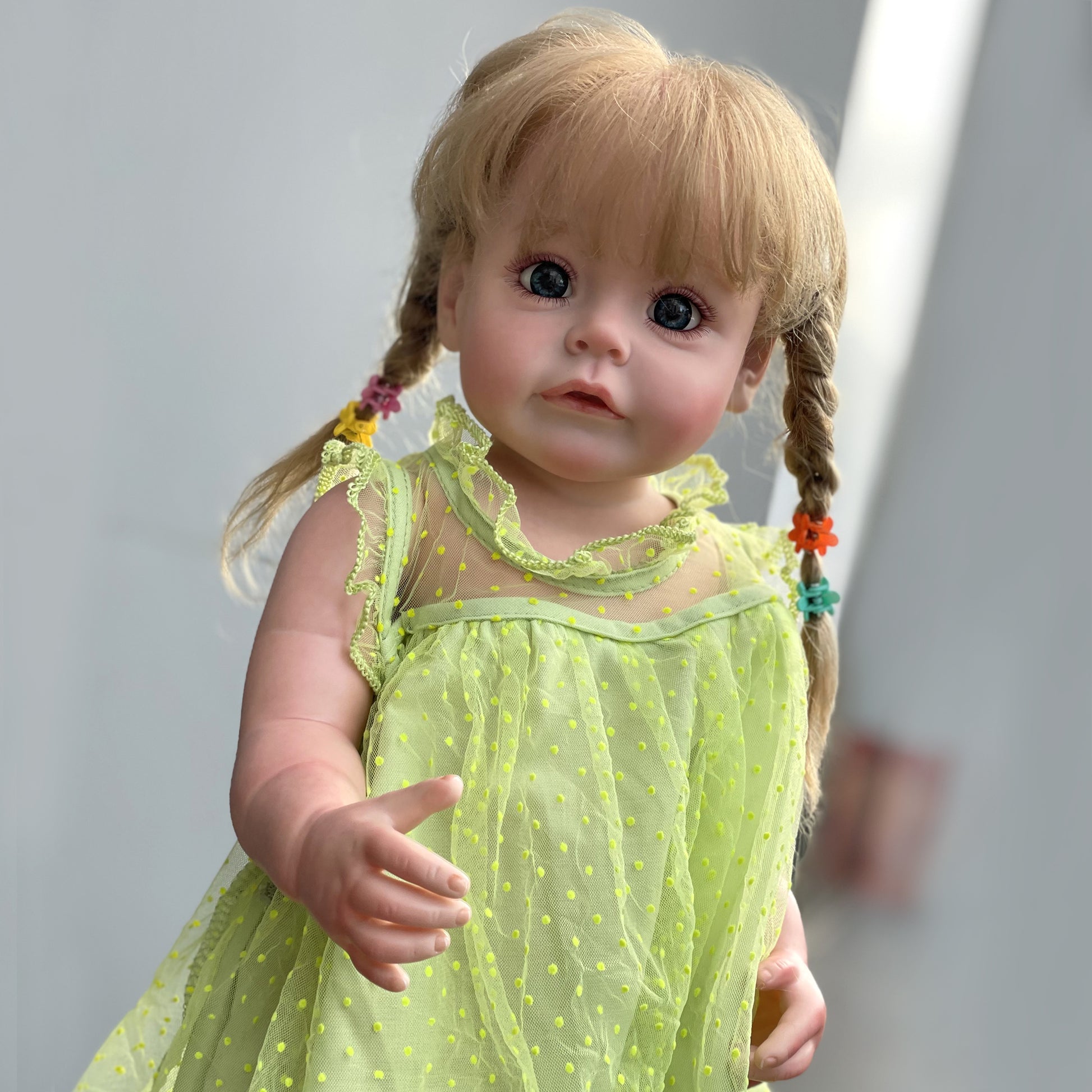 22 inch sue sue Handmade Painted By Artists Full body Vinyl Newborn Baby Doll Girl - Reborn With Love Baby Dolls Store