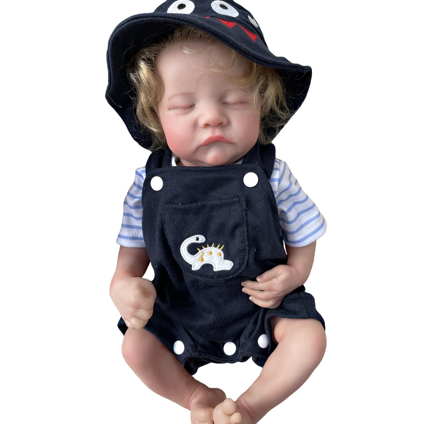 41 cm Reborn Doll Levi Boy Bebe Handmade 3D Painted Lifelike Newborn Baby Doll muñecas reborn full silicone reborn baby - Reborn With Love Baby Dolls Store