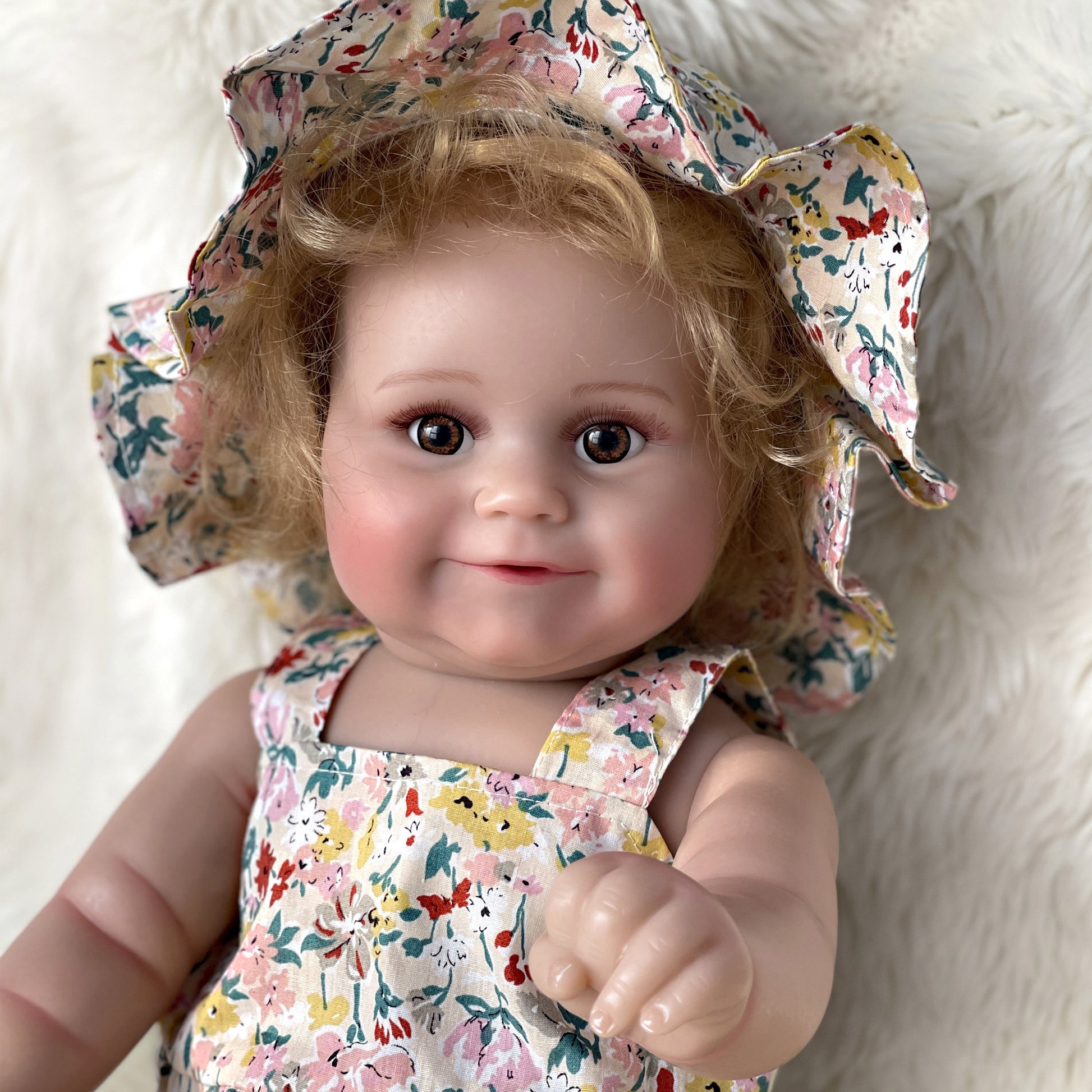 49 cm 3D Painted Maddie Baby Full Body Vinyl Handmade Reborn Doll Bebe Reborn muñeca para niñas envío gratis - Reborn With Love Baby Dolls Store