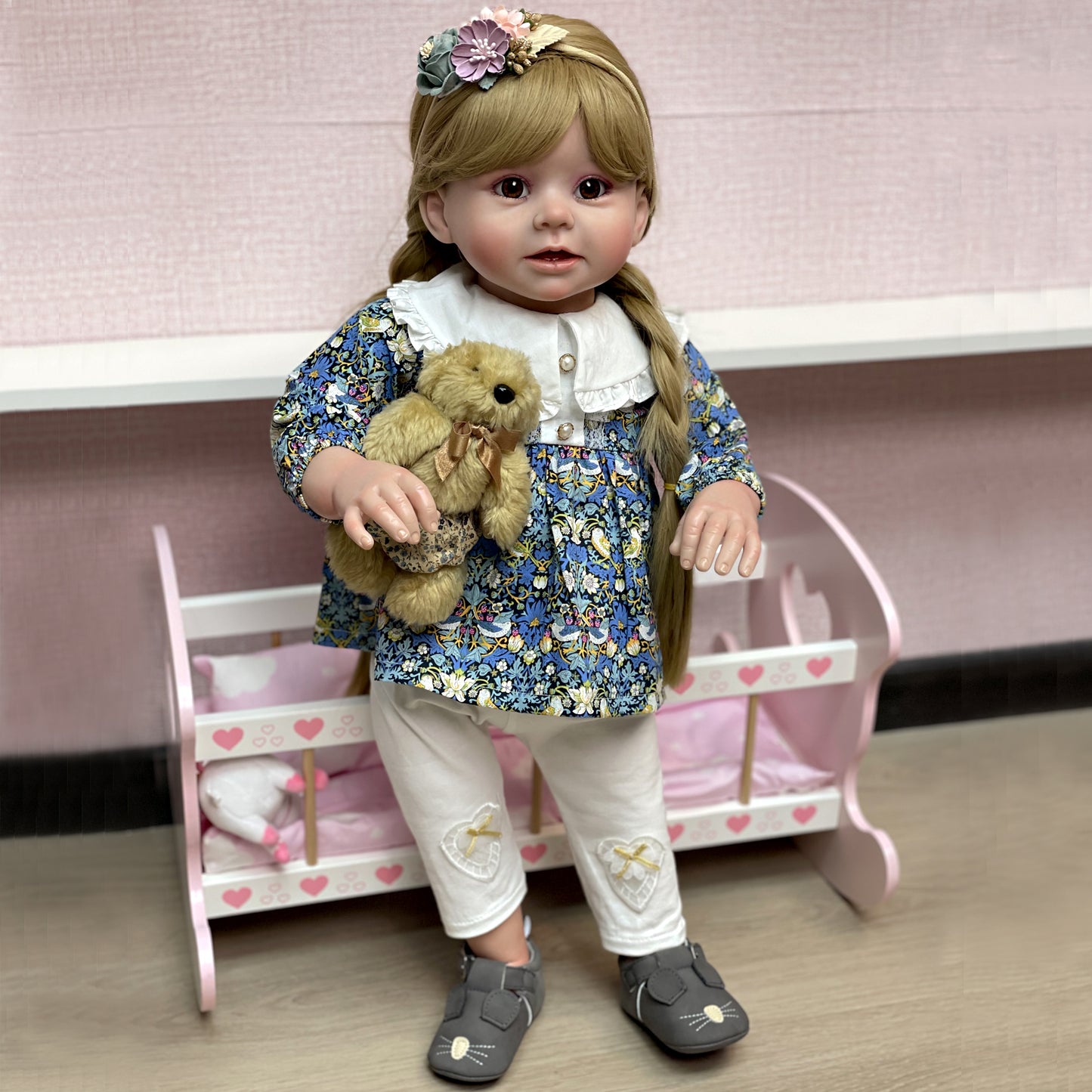 27-28 Inch Bebe Newborn Baby Doll Handmade Lifelike Kit Reborn Baby Doll Realistic Toys - Reborn With Love Baby Dolls Store