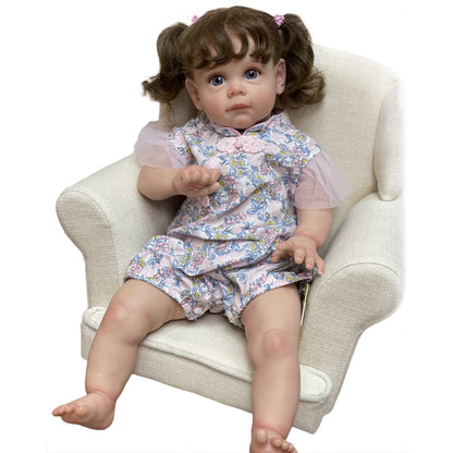 22 Inch Maggie Handmade Bebe Reborn Dolls Painted bebe reborn baby doll - Reborn With Love Baby Dolls Store