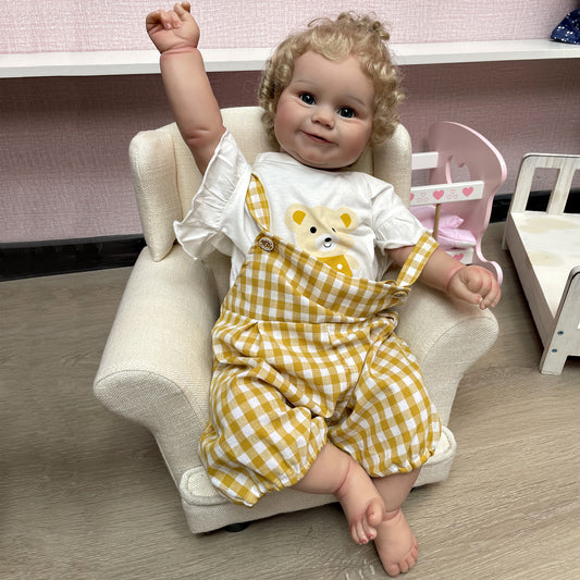 24 Inch maddie bebe reborn Doll Handmade Painted Lifelike doll - Reborn With Love Baby Dolls Store