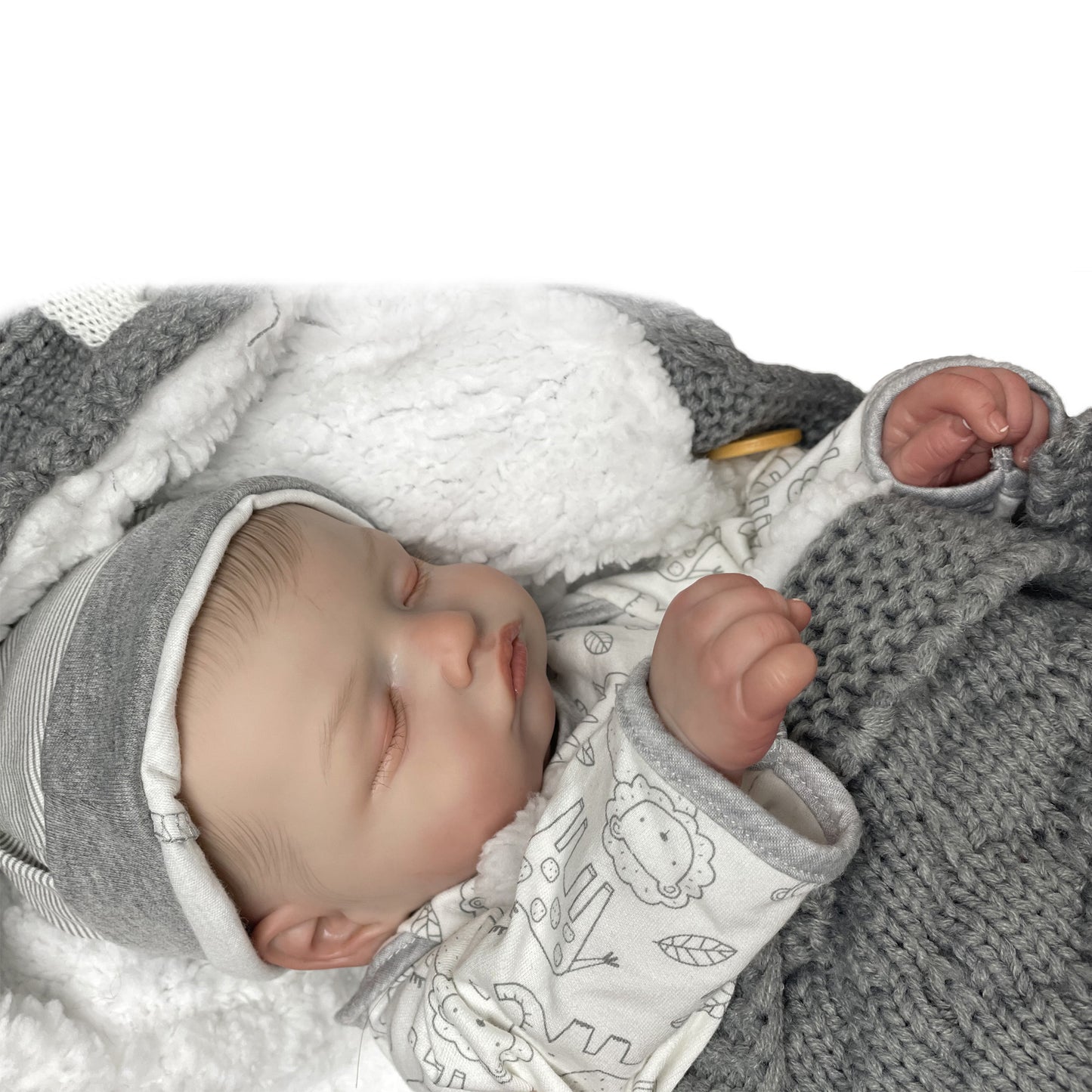 18 Inch Rosalie Finished Rebrn Bebe Handmade Lifelike Newborn Baby - Reborn With Love Baby Dolls Store