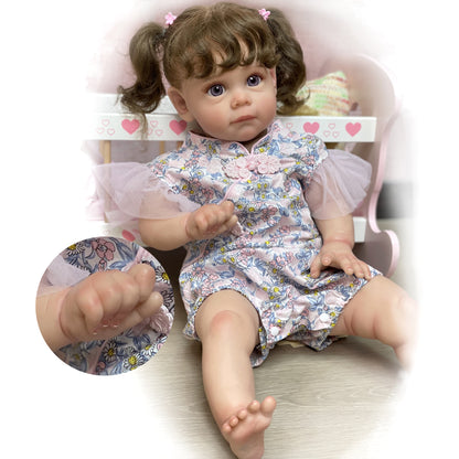 22 Inch Maggie Handmade Bebe Reborn Dolls Painted bebe reborn baby doll - Reborn With Love Baby Dolls Store