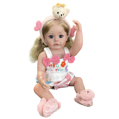 22 Inch Full Body Soft Vinyl Can take shower Bebe Newborn sue sue - Reborn With Love Baby Dolls Store