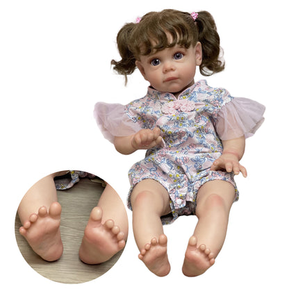 22 Inch Maggie Handmade Bebe Reborn Dolls Painted bebe reborn baby doll - Reborn With Love Baby Dolls Store