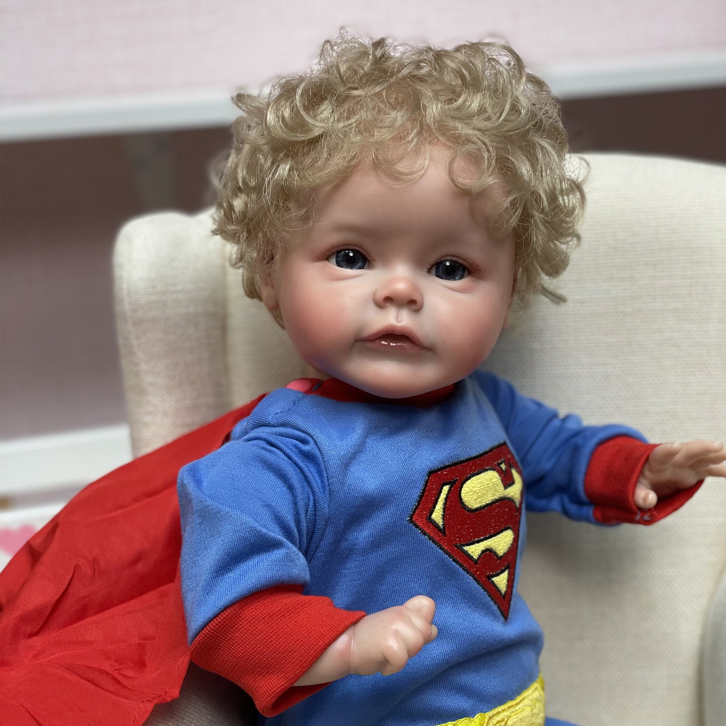 20 Inch Suesue Reborn Handmade Reborn Bebe Newborn Dolls With Curly Hair Handmade Lifelike Painted Reborn Dolls - Reborn With Love Baby Dolls Store