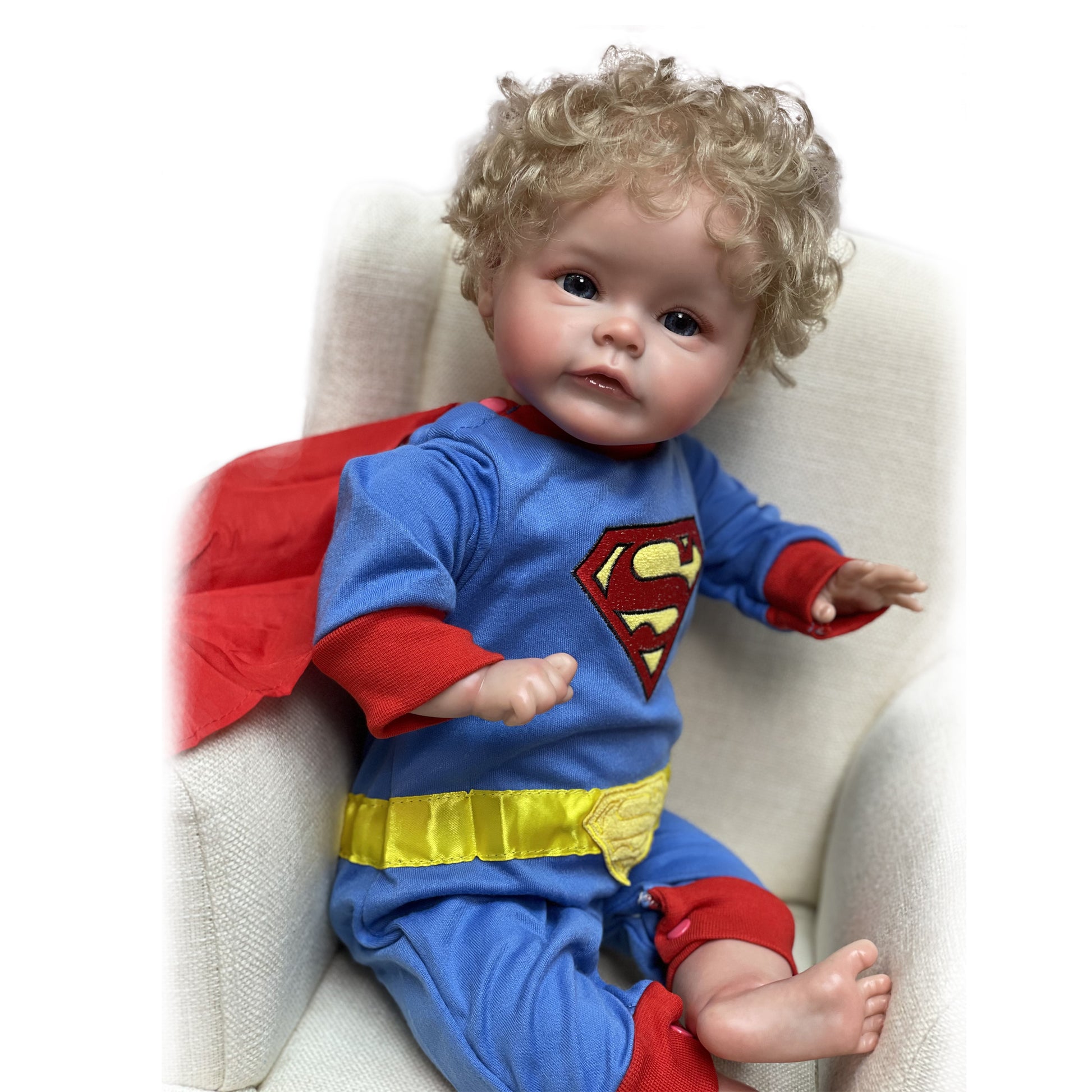 20 Inch Suesue Reborn Handmade Reborn Bebe Newborn Dolls With Curly Hair Handmade Lifelike Painted Reborn Dolls - Reborn With Love Baby Dolls Store