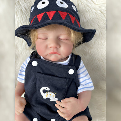 41 cm Reborn Doll Levi Boy Bebe Handmade 3D Painted Lifelike Newborn Baby Doll muñecas reborn full silicone reborn baby - Reborn With Love Baby Dolls Store