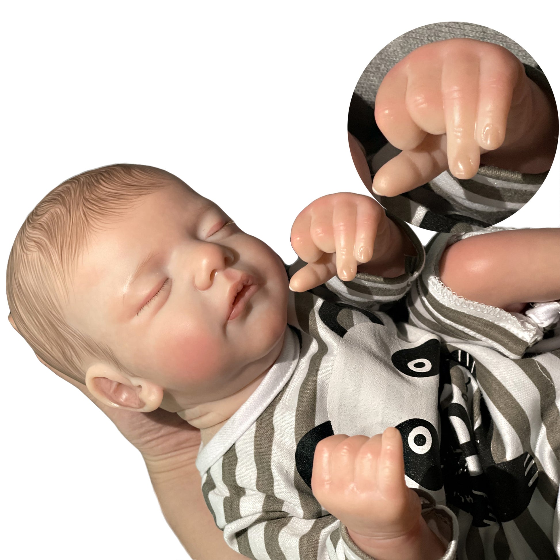 18 Inch Sam Painted Lifelike Handmade Reborn Doll RBGB11 - Reborn With Love Baby Dolls Store