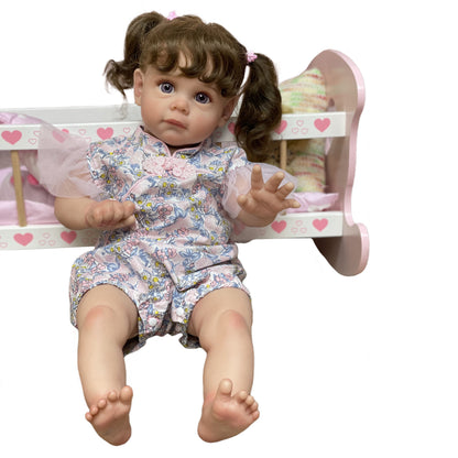 22 Inch Maggie Handmade Bebe Reborn Dolls Painted bebe reborn baby doll - Reborn With Love Baby Dolls Store