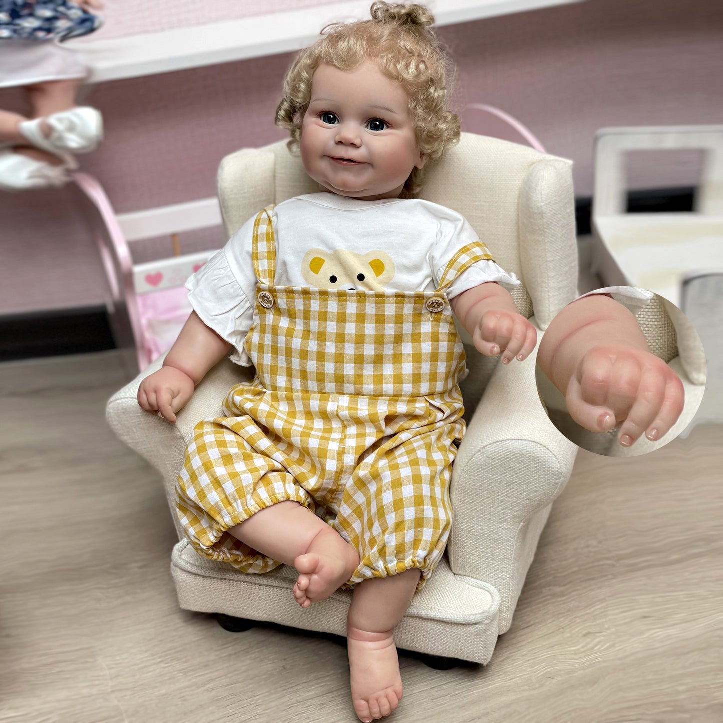 24 Inch maddie bebe reborn Doll Handmade Painted Lifelike doll - Reborn With Love Baby Dolls Store