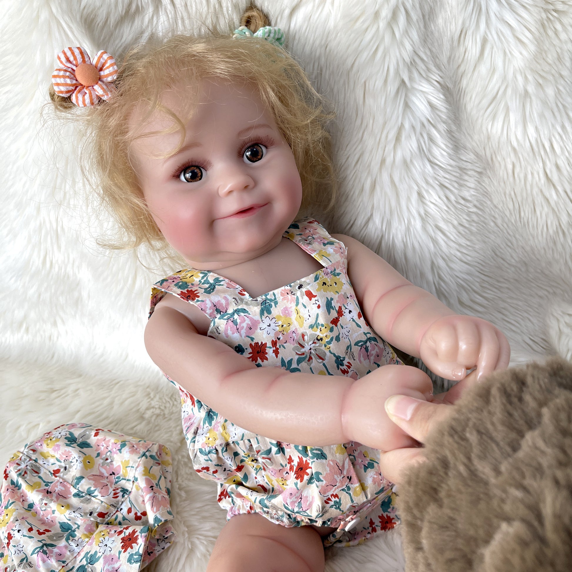 49 cm 3D Painted Maddie Baby Full Body Vinyl Handmade Reborn Doll Bebe Reborn muñeca para niñas envío gratis - Reborn With Love Baby Dolls Store