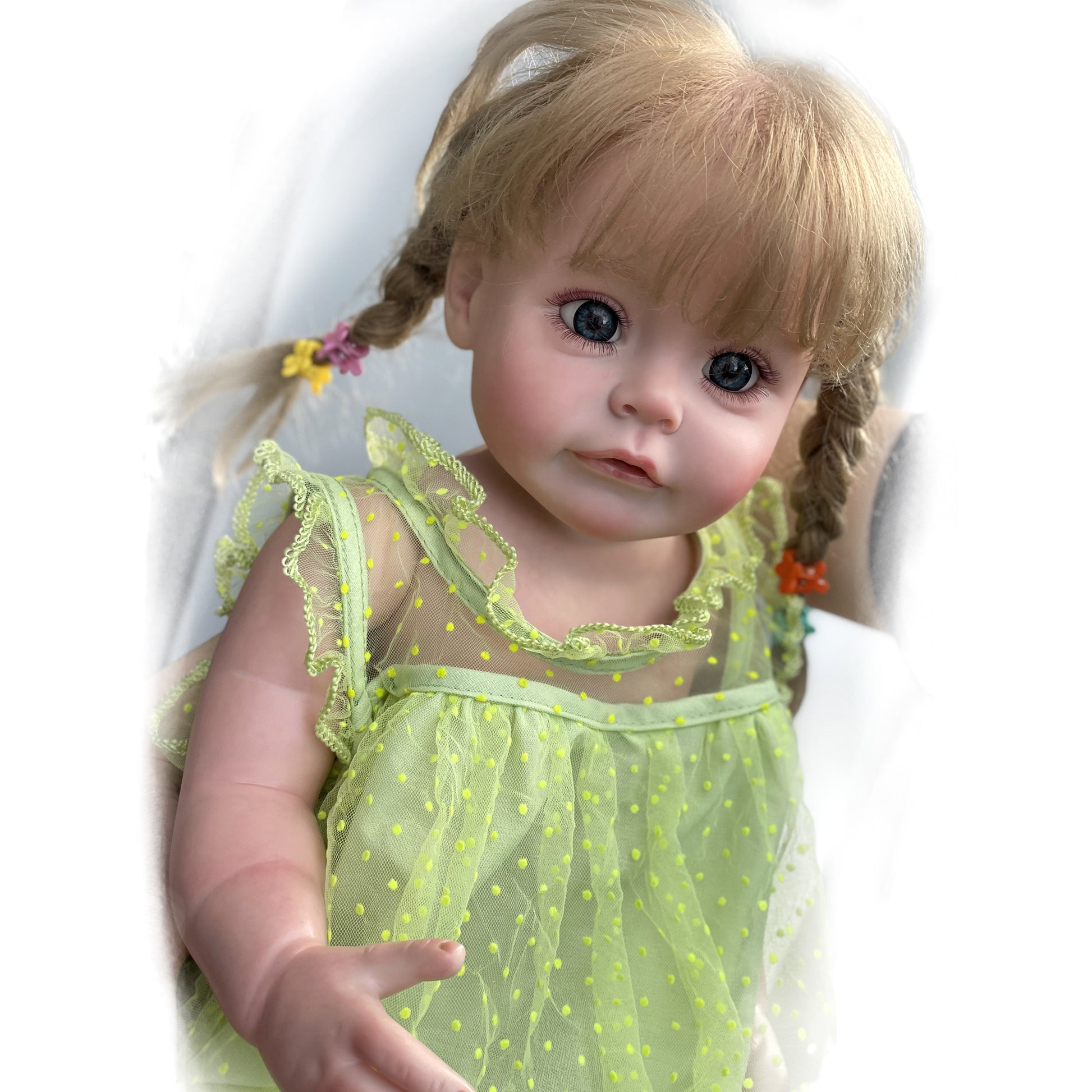 22 inch sue sue Handmade Painted By Artists Full body Vinyl Newborn Baby Doll Girl - Reborn With Love Baby Dolls Store