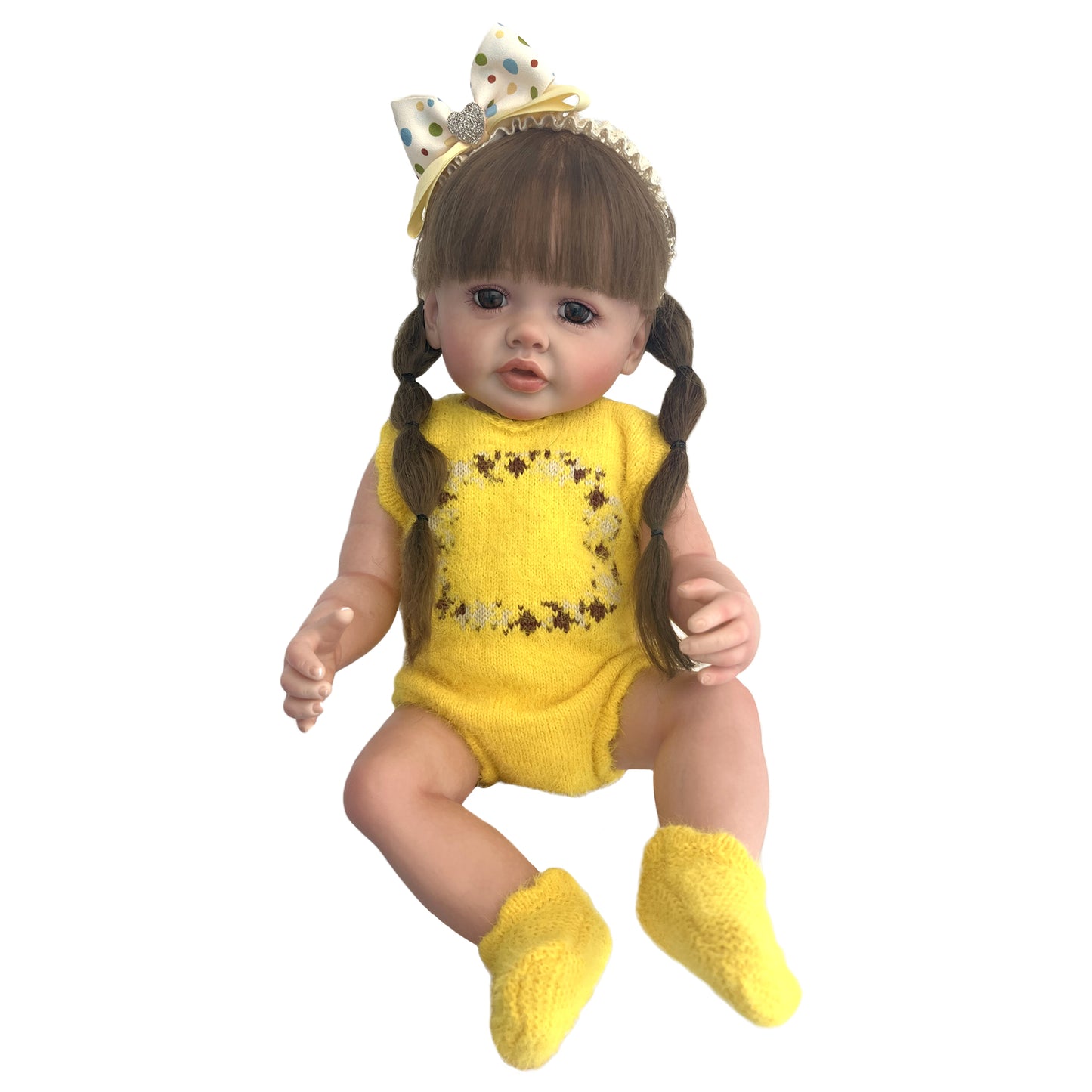 Betty 22 Inch Full body Yellow Dress Handmade Girl - Reborn With Love Baby Dolls Store